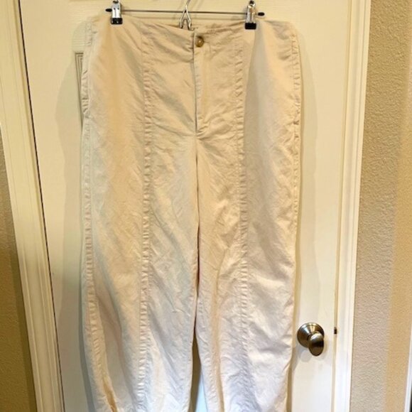 LOFT wide leg linen pants; very good condition, size 14 curvy - Picture 1 of 4